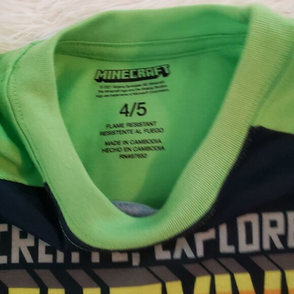NWT Boys Minecraft Pajamas size 4/5 - Picture 4 of 4